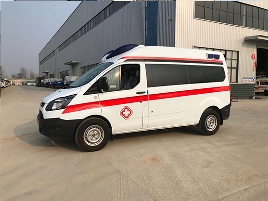 福特全顺中轴中顶监护型救护车